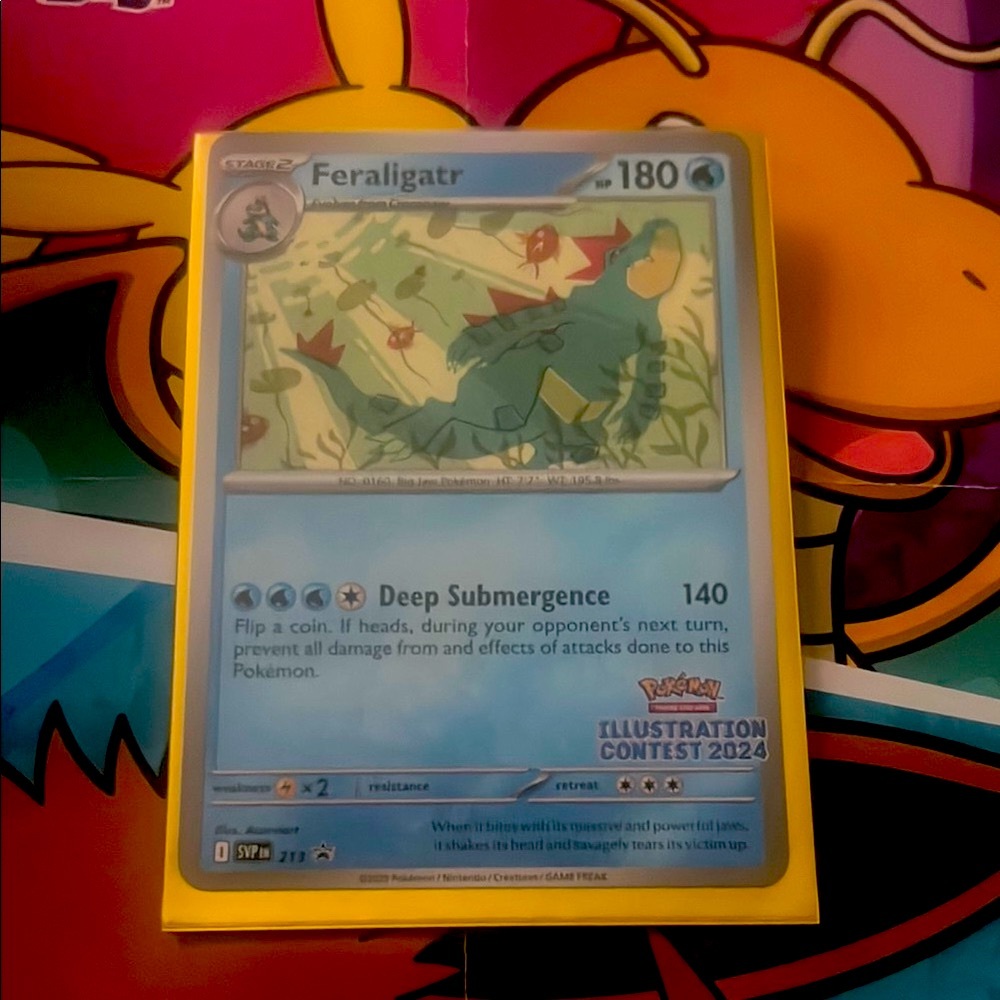Feraligatr 2024 Rare Ilustration Promo Pokémon Card